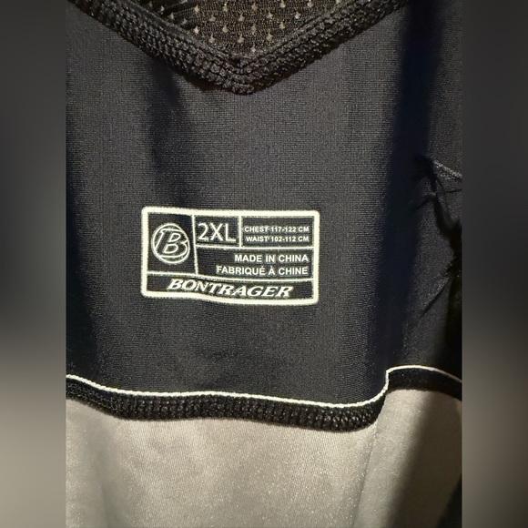 Bontrager Men’s Bib Shorts RL Inform Black/Blue , size 2XL - Picture 6 of 9